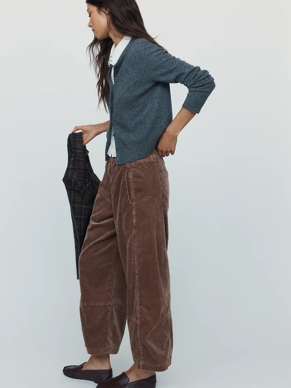 Pilcro Wide-Leg Corduroy Pants